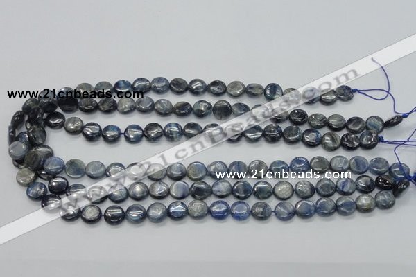 CKC202 15.5 inches 10mm flat round natural kyanite beads wholesale