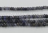 CKC215 15.5 inches 3*4mm faceted rondelle natural kyanite beads