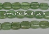 CKC260 15.5 inches 8*10mm rectangle natural green kyanite beads