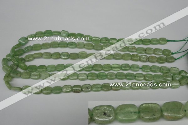 CKC260 15.5 inches 8*10mm rectangle natural green kyanite beads