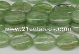 CKC267 15.5 inches 10*14mm oval natural green kyanite beads