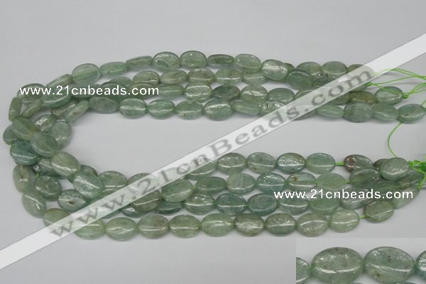 CKC271 15.5 inches 10*14mm oval natural green kyanite beads