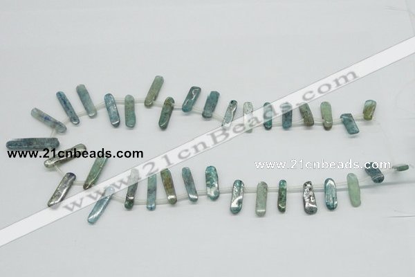 CKC31 16 inches 6*25mm wand natural kyanite beads wholesale