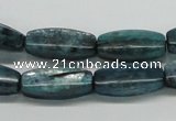 CKC32 16 inches 8*20mm faceted rice natural kyanite beads