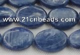 CKC534 15.5 inches 10*14mm oval natural Brazilian kyanite beads