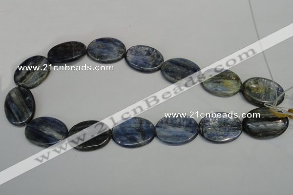 CKC57 15.5 inches 22*30mm oval natural kyanite beads wholesale