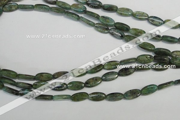 CKC58 15.5 inches 8*14mm oval natural green kyanite beads wholesale