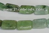 CKC65 15.5 inches 8*12mm rectangle natural green kyanite beads