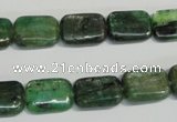 CKC66 15.5 inches 10*14mm rectangle natural green kyanite beads