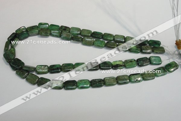 CKC66 15.5 inches 10*14mm rectangle natural green kyanite beads