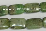 CKC67 15.5 inches 13*18mm rectangle natural green kyanite beads