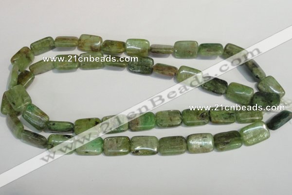 CKC67 15.5 inches 13*18mm rectangle natural green kyanite beads