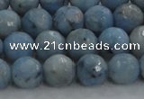 CKC703 15.5 inches 10mm faceted round imitation blue kyanite beads