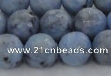 CKC706 15.5 inches 16mm faceted round imitation blue kyanite beads