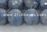 CKC707 15.5 inches 18mm faceted round imitation blue kyanite beads