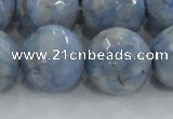 CKC708 15.5 inches 20mm faceted round imitation blue kyanite beads