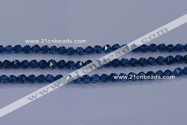 CKC711 15.5 inches 6mm faceted nuggets imitation kyanite beads