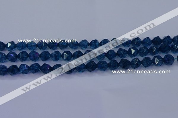 CKC712 15.5 inches 8mm faceted nuggets imitation kyanite beads