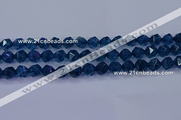 CKC714 15.5 inches 12mm faceted nuggets imitation kyanite beads