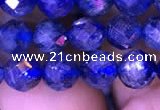 CKC733 15.5 inches 7mm faceted round kyanite gemstone beads