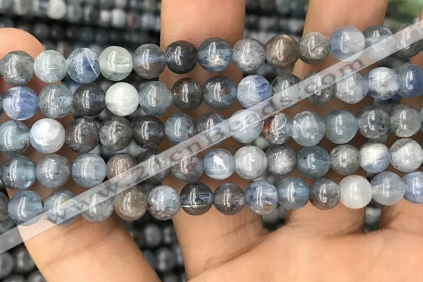 CKC751 15.5 inches 6mm round blue kyanite beads wholesale