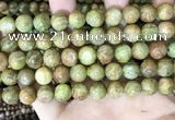 CKC763 15.5 inches 10mm round natural green kyanite beads