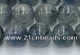 CKC775 15.5 inches 8mm round blue kyanite beads wholesale
