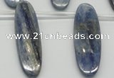 CKC78 Top drilled 13*45mm oval natural kyanite gemstone beads