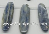 CKC79 Top drilled 13*50mm oval natural kyanite gemstone beads