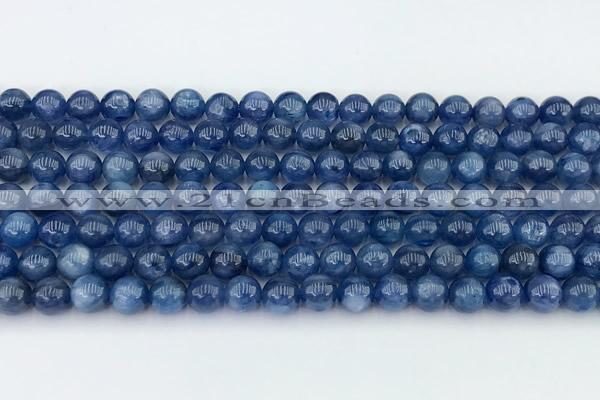 CKC793 15 inches 6mm round blue kyanite beads wholesale
