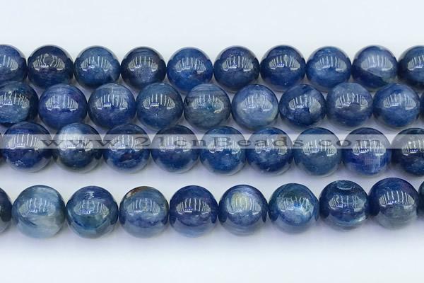 CKC803 15 inches 12mm round blue kyanite beads