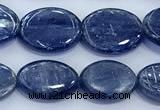 CKC828 15 inches 10*14mm - 12*16mm oval blue kyanite beads