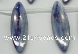 CKC83 Top drilled 13*40mm marquise natural kyanite gemstone beads