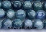 CKC836 15 inches 7mm round blue kyanite gemstone beads