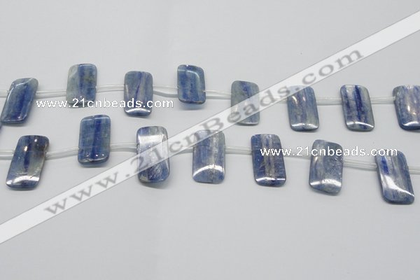 CKC85 Top drilled 13*25mm rectangle natural kyanite gemstone beads