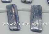 CKC86 Top drilled 12*30mm rectangle natural kyanite gemstone beads