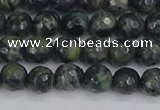 CKJ310 15.5 inches 4mm faceted round kambaba jasper beads