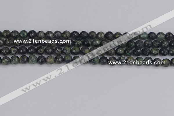 CKJ311 15.5 inches 6mm faceted round kambaba jasper beads