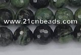 CKJ312 15.5 inches 8mm faceted round kambaba jasper beads