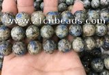 CKJ418 15.5 inches 14mm round k2 jasper beads wholesale