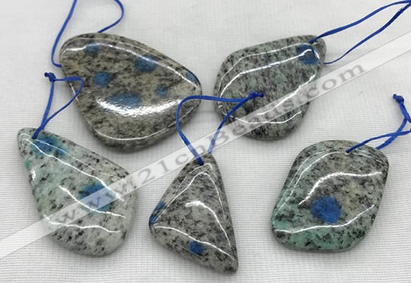 CKJ430 25*35mm - 40*55mm freeform k2 jasper slab pendants