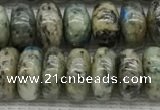 CKJ435 15.5 inches 5*8mm - 5*9mm rondelle natural k2 jasper beads