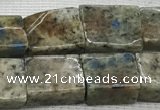 CKJ447 15.5 inches 9*10mm - 10*14mm rectangle natural k2 jasper beads