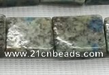 CKJ448 15.5 inches 11*12mm - 13*17mm rectangle natural k2 jasper beads