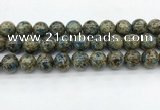 CKJ478 15.5 inches 14mm round natural k2 jasper beads wholesale