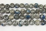 CKJ493 15.5 inches 11mm flat round natural k2 jasper beads