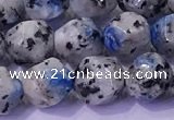 CKJ707 15.5 inches 8mm faceted nuggets imitation k2 jasper beads