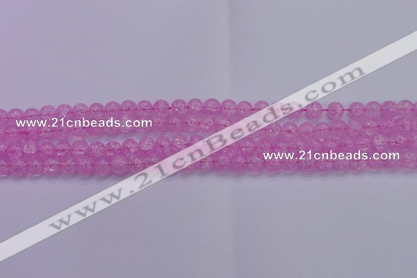 CKQ301 15.5 inches 6mm round dyed crackle quartz beads wholesale