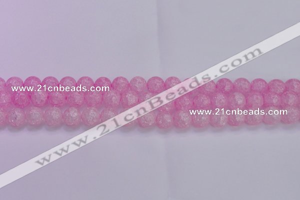 CKQ304 15.5 inches 12mm round dyed crackle quartz beads wholesale