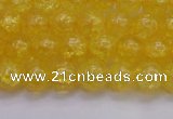 CKQ323 15.5 inches 8mm round dyed crackle quartz beads wholesale